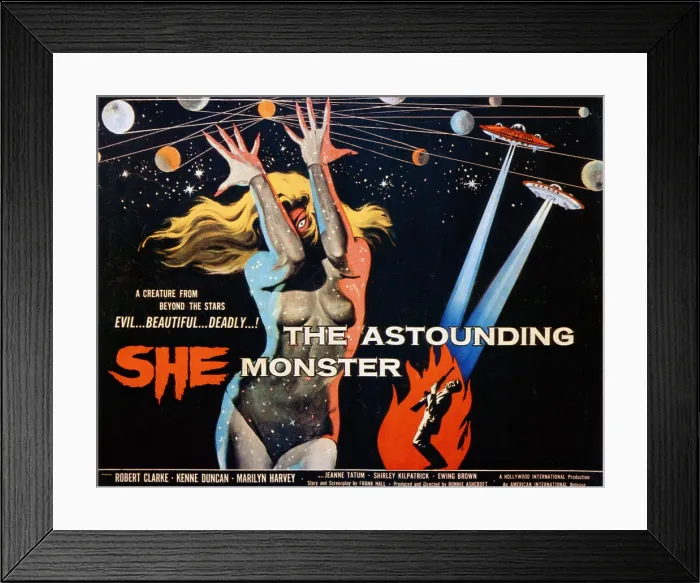 Framed Print : THE ASTOUNDING SHE-MONSTER, Shirley Kilpatrick, 1958