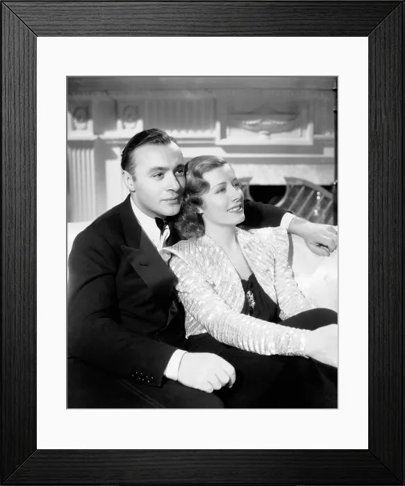 Framed Print : LOVE AFFAIR, from left: Charles Boyer, Irene Dunne, 1939