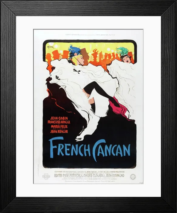 Framed Print : FRENCH CANCAN, poster art, 1955 Framed Print : FRENCH CANCAN, poster art, 1955