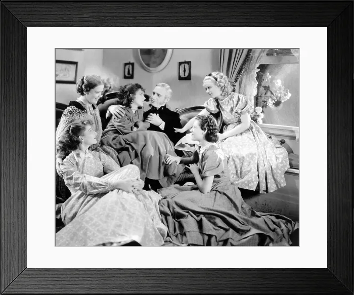 Framed Print : LITTLE WOMEN, Katharine Hepburn, Spring Byington, Jean Parker, Samuel S. Hinds, Frances Dee, Joan Bennett, 1933