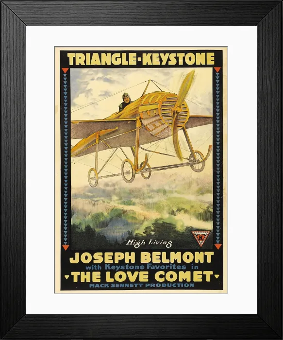 Framed Print : THE LOVE COMET, Joseph Belmont, 1916