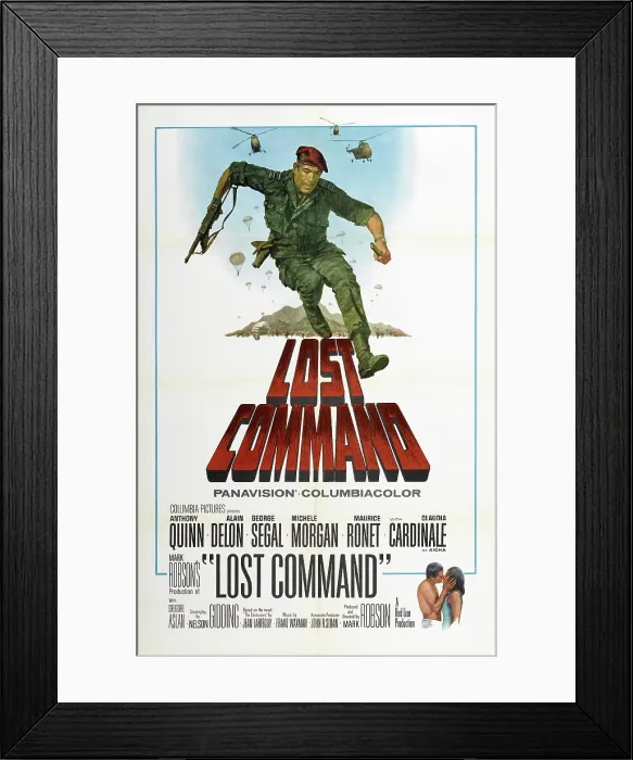 Framed Print : LOST COMMAND, US poster art, Anthony Quinn, 1966