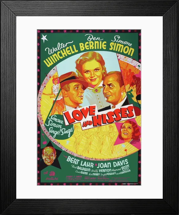 Framed Print : LOVE AND HISSES, top l-r: Walter Winchell, Simone Simon, Ben Bernie, bottom l-r: Bert Lahr, Joan Davis, 1937. TM and Copyright 20th Century Fox Film Corp Framed Print : LOVE AND HISSES, top l-r: Walter Winchell, Simone Simon, Ben Bernie, bottom l-r: Bert Lahr, Joan Davis, 1937. TM and Copyright 20th Century Fox Film Corp