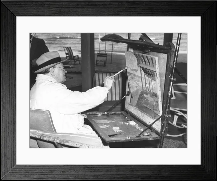 Framed Print : Winston Churchill, 1956