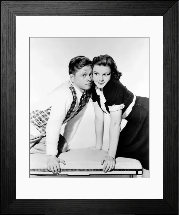 Framed Print : LOVE FINDS ANDY HARDY, Mickey Rooney, Judy Garland, 1938 Framed Print : LOVE FINDS ANDY HARDY, Mickey Rooney, Judy Garland, 1938