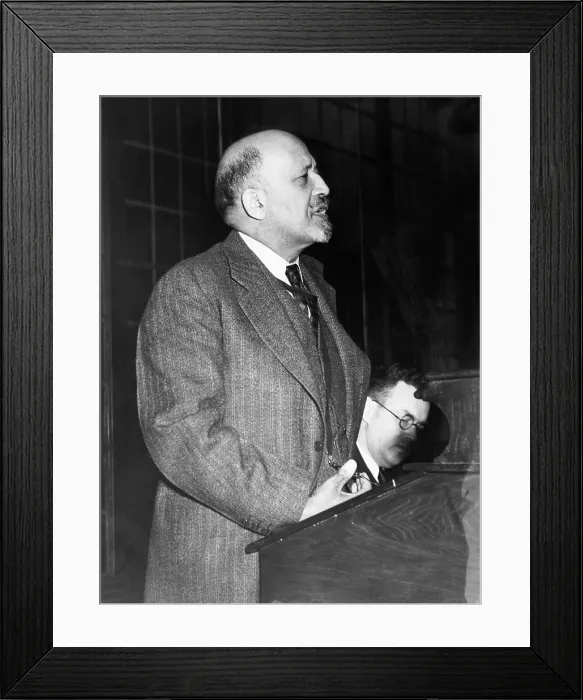 Framed Print : W.E.B. Du Bois, writer and one of the founders of the NAACP, ca. 1940s. Courtesy: CSU Archives  /  Everett Collection