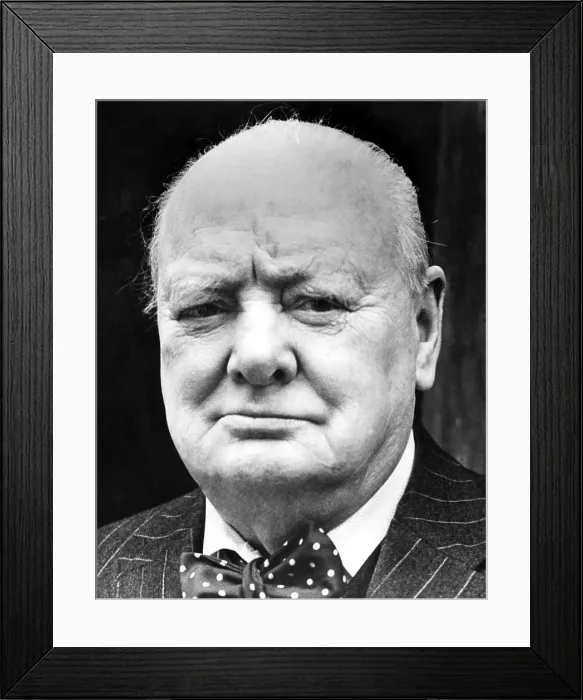 Framed Print : Winston Churchill, (1874-1965) British Prime Minister and 1953 Nobel Prize for Literature. On being returned to being Prime Minister, 9 / 21 / 51