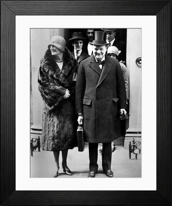 Framed Print : Winston Churchill and his wife, Clementine, 1920s. Courtesy: CSU Archives / Everett Collection