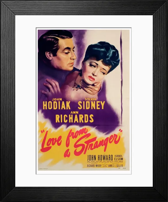 Framed Print : LOVE FROM A STRANGER, John Hodiak, Sylvia Sidney, 1947 Framed Print : LOVE FROM A STRANGER, John Hodiak, Sylvia Sidney, 1947