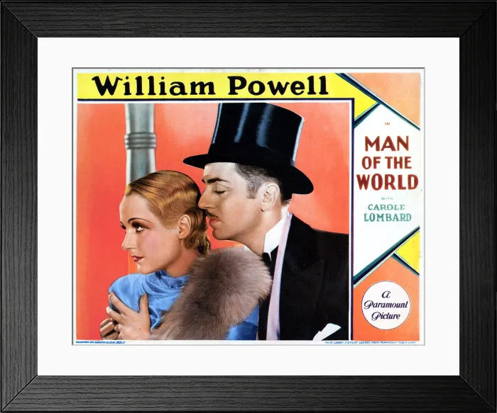 Framed Print : MAN OF THE WORLD, from left, Carole Lombard, William Powell, 1931 Framed Print : MAN OF THE WORLD, from left, Carole Lombard, William Powell, 1931