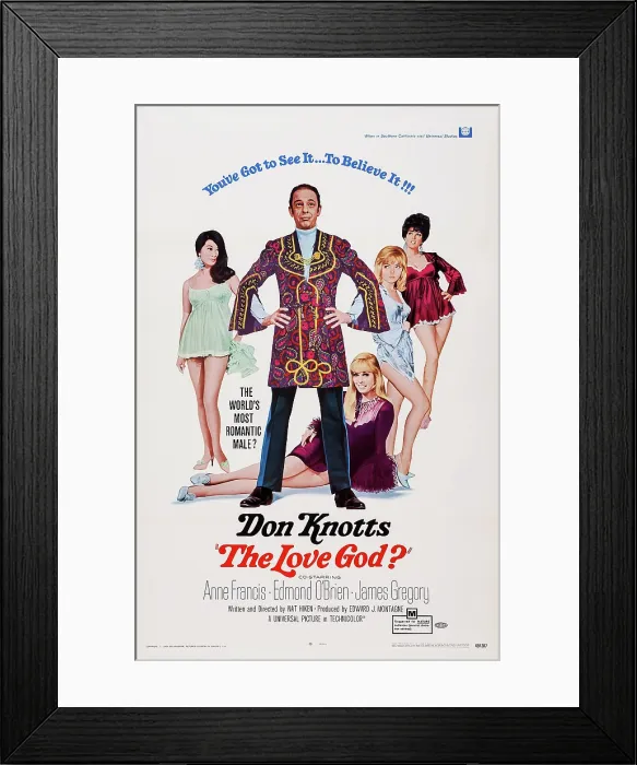 Framed Print : THE LOVE GOD?, US poster art, Don Knotts, 1969