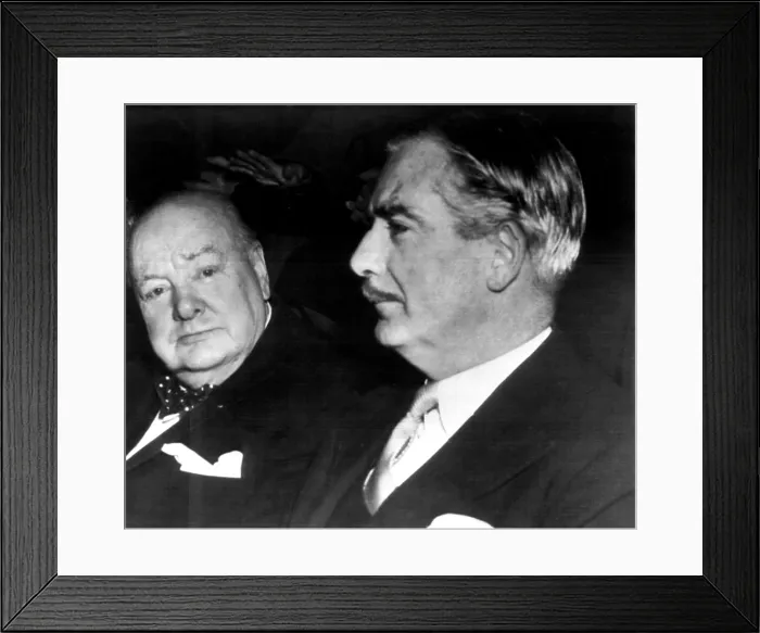 Framed Print : Winston Churchill and British Prime Minister Anthony Eden. ca.1952. Courtesy: CSU Archives / Everett Collection
