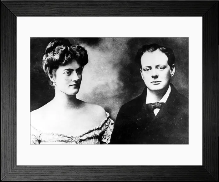 Framed Print : Clementine Hozier with fiancee Winston Churchill, one week before their marriage in 1908. Courtesy: CSU Archives / Everett Collection Framed Print : Clementine Hozier with fiancee Winston Churchill, one week before their marriage in 1908. Courtesy: CSU Archives / Everett Collection