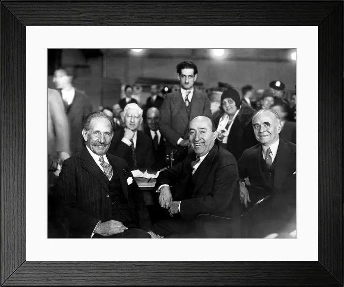 Framed Print : William Fox (center right), founder of the Fox Film Corporation, and his lawyer, Samuel Untermyer, at a stockholders meeting, 1929. Courtesy: CSU Archives / Everett Collection Framed Print : William Fox (center right), founder of the Fox Film Corporation, and his lawyer, Samuel Untermyer, at a stockholders meeting, 1929. Courtesy: CSU Archives / Everett Collection