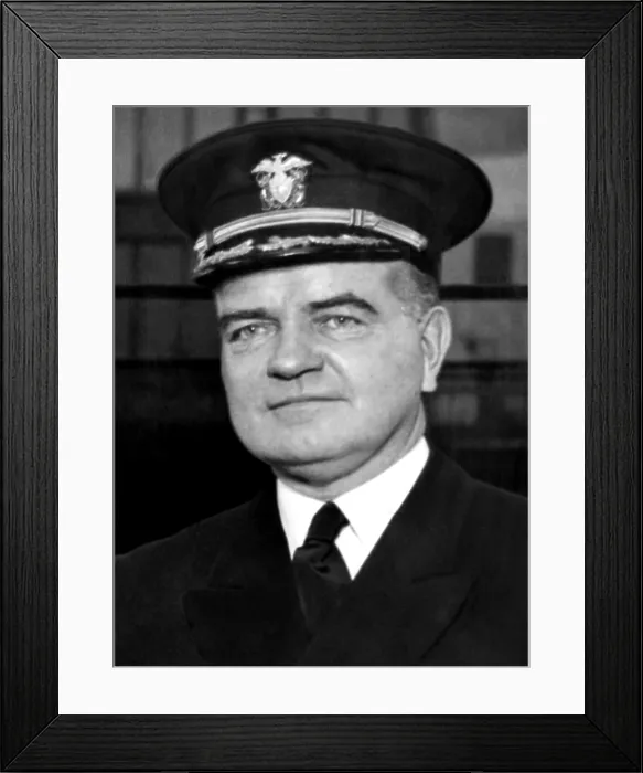 Framed Print : Admiral William F. Halsey, 1942. Courtesy: CSU Archives / Everett Collection