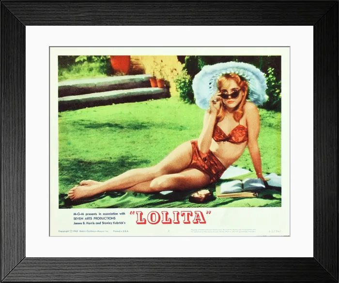 Framed Print : LOLITA, Sue Lyon on lobbycard, 1962 Framed Print : LOLITA, Sue Lyon on lobbycard, 1962