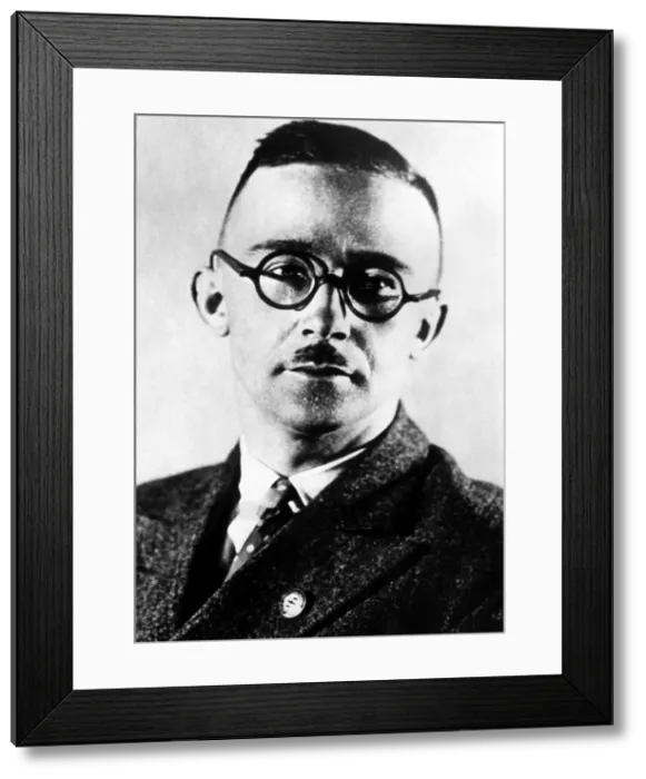 Framed Print : Heinrich Luitpold Himmler, commander of the Black Shirt troopers. ca 1934. Courtesy: CSU Archives / Everett Collection