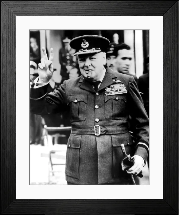 Framed Print : Winston Churchill, ca. 1940s. Courtesy: CSU Archives / Everett Collection