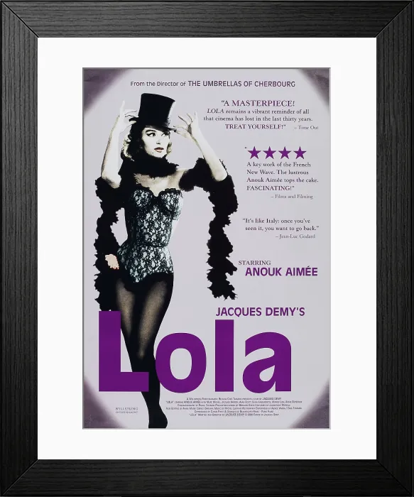 Framed Print : LOLA, US poster, Anouk Aimee, 1961