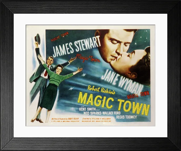 Framed Print : MAGIC TOWN, James Stewart, Jane Wyman, 1947 Framed Print : MAGIC TOWN, James Stewart, Jane Wyman, 1947