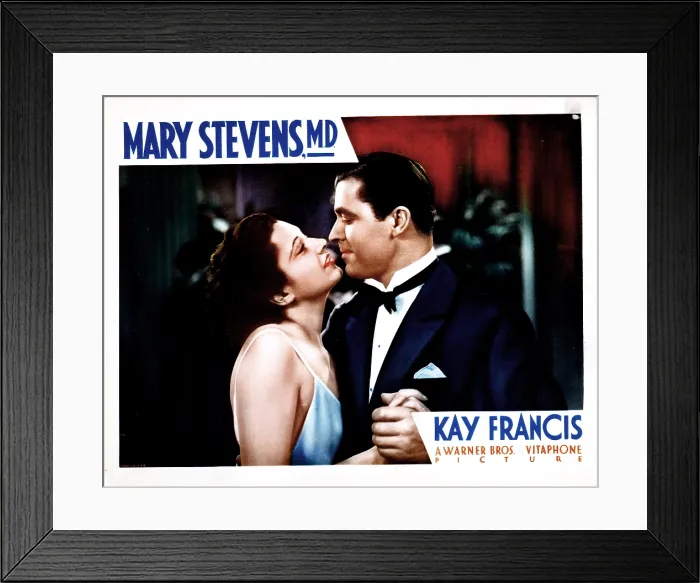 Framed Print : MARY STEVENS, M.D. from left, Kay Francis, Lyle Talbot, 1933