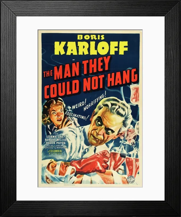 Framed Print : THE MAN THEY COULD NOT HANG, Boris Karloff, Lorna Gray, Robert Wilcox, 1939 Framed Print : THE MAN THEY COULD NOT HANG, Boris Karloff, Lorna Gray, Robert Wilcox, 1939