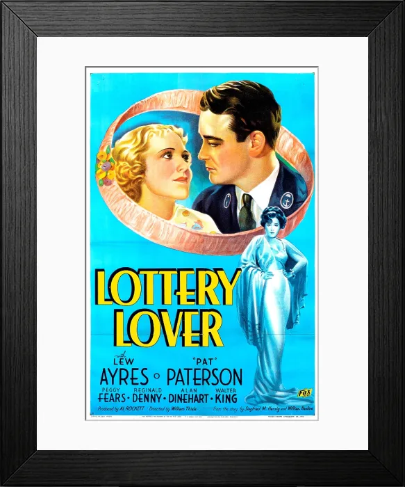 Framed Print : THE LOTTERY LOVER, from left, Pat Paterson, Lew Ayres, Peggy Fears, 1935, Fox Film Corporation, TM & Copyright, courtesy Everett Collection Framed Print : THE LOTTERY LOVER, from left, Pat Paterson, Lew Ayres, Peggy Fears, 1935, Fox Film Corporation, TM & Copyright, courtesy Everett Collection