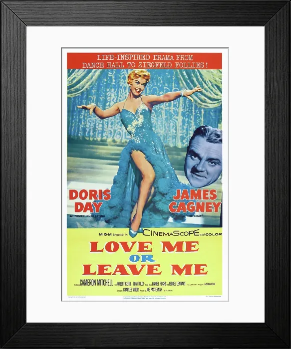 Framed Print : LOVE ME OR LEAVE ME, from left: Doris Day, James Cagney, 1955 Framed Print : LOVE ME OR LEAVE ME, from left: Doris Day, James Cagney, 1955