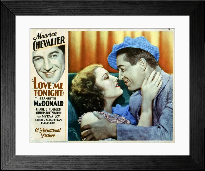 Framed Print : LOVE ME TONIGHT, from left, Jeanette MacDonald, Maurice Chevalier, 1932 Framed Print : LOVE ME TONIGHT, from left, Jeanette MacDonald, Maurice Chevalier, 1932