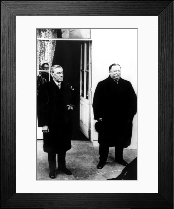 Framed Print : WOODROW WILSON and WILLIAM HOWARD TAFT. Courtesy: CSU Archives / Everett Collection Framed Print : WOODROW WILSON and WILLIAM HOWARD TAFT. Courtesy: CSU Archives / Everett Collection