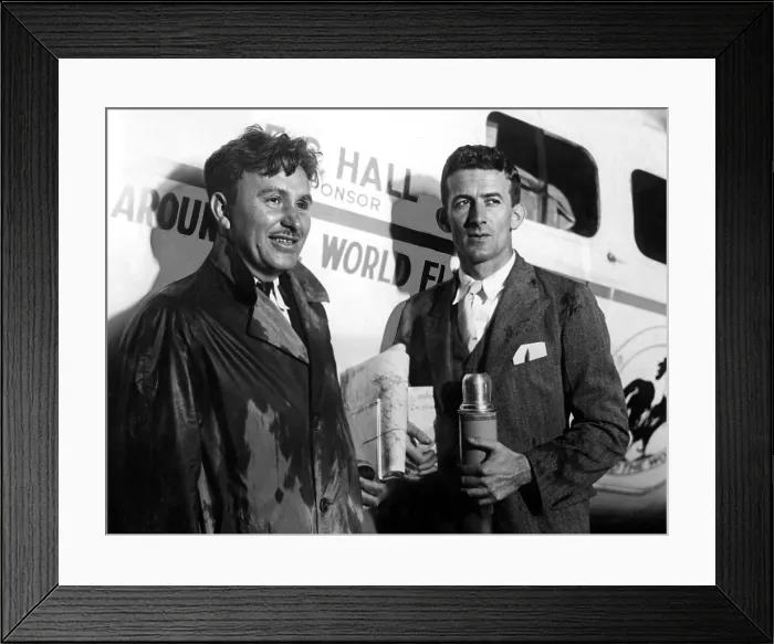 Framed Print : Wiley Post & Harold Gatty set out to circle world in 10 days from Roosevelt Field, NY 6 / 23 / 31. Courtesy: CSU Archives / Everett Collection Framed Print : Wiley Post & Harold Gatty set out to circle world in 10 days from Roosevelt Field, NY 6 / 23 / 31. Courtesy: CSU Archives / Everett Collection