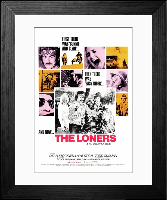 Framed Print : THE LONERS, Dean Stockwell, 1972