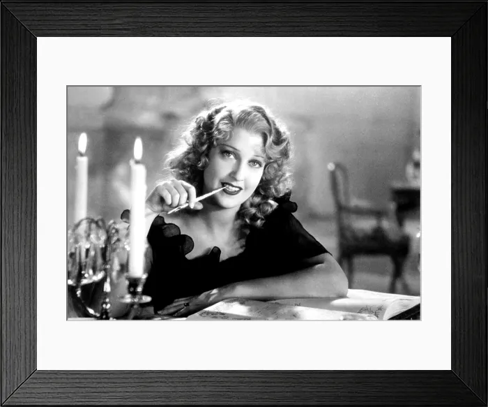 Framed Print : THE MERRY WIDOW, Jeanette MacDonald, 1934