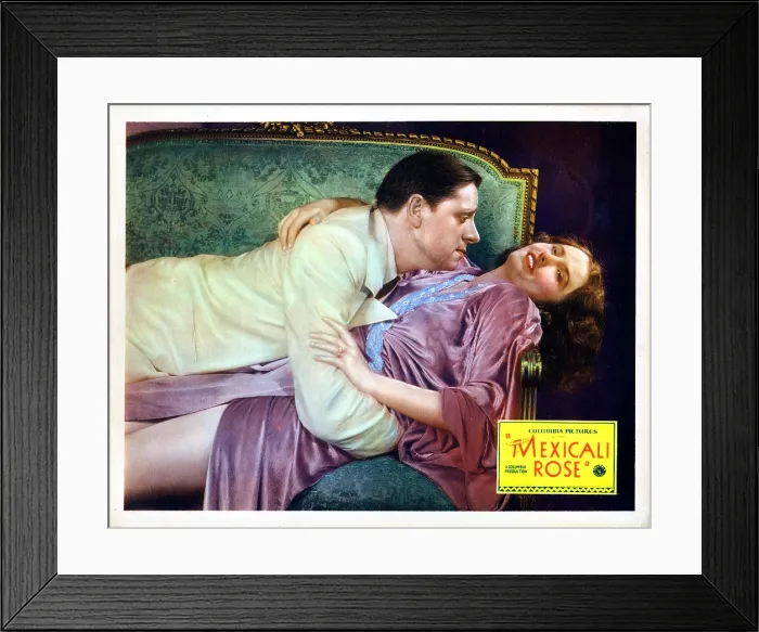 Framed Print : MEXICALI ROSE, from left, Sam Hardy, Barbara Stanwyck, 1929