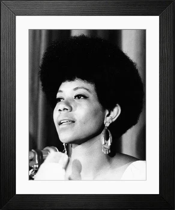Framed Print : Wilma Rudolph (1940-1995), Winner of 3 Gold Medals at the Rome Olympics, April 7, 1969. Courtesy: CSU Archives / Everett Collection