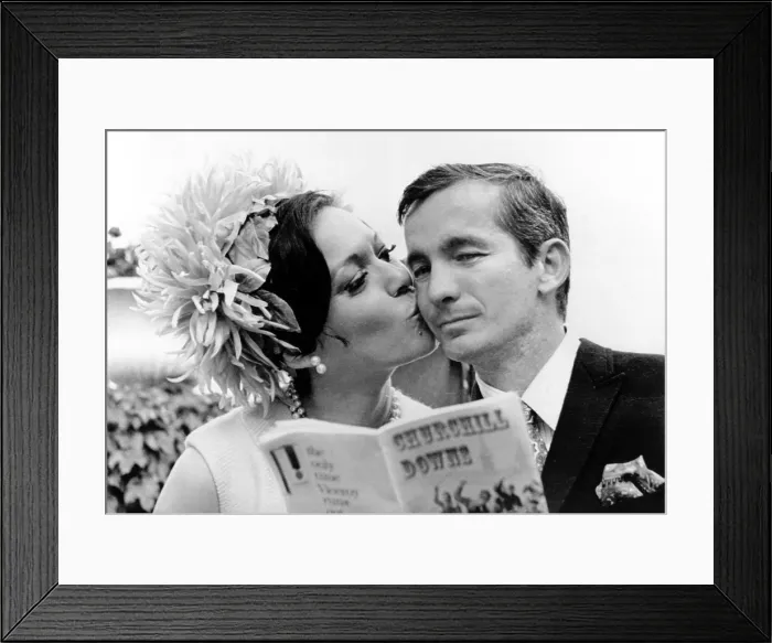 Framed Print : Willie Shoemaker and his wife- Louisville, KY. 5 / 4 / 1968. Courtesy: CSU Archives  /  Everett Collection