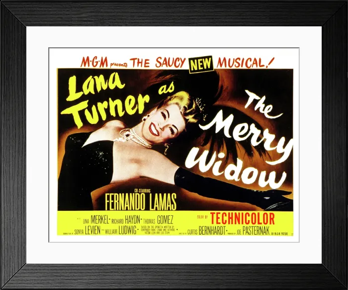 Framed Print : THE MERRY WIDOW, Lana Turner, 1952 Framed Print : THE MERRY WIDOW, Lana Turner, 1952