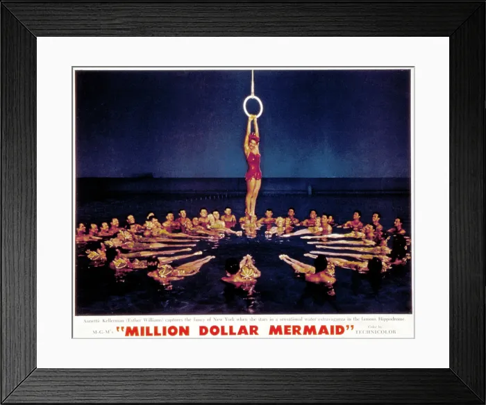 Framed Print : MILLION DOLLAR MERMAID, Esther Williams, 1952