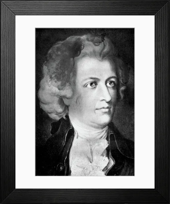Framed Print : Wolfgang Amadeus Mozart, composer, 1756-1791. Everett / CSU Archives