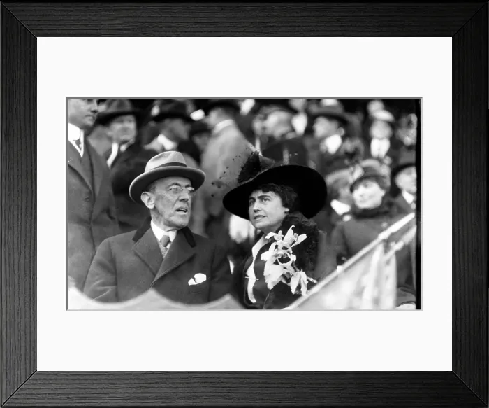 Framed Print : President Woodrow Wilson, and First Lady Edith Wilson, circa 1915. Courtesy: CSU Archives / Everett Collection Framed Print : President Woodrow Wilson, and First Lady Edith Wilson, circa 1915. Courtesy: CSU Archives / Everett Collection