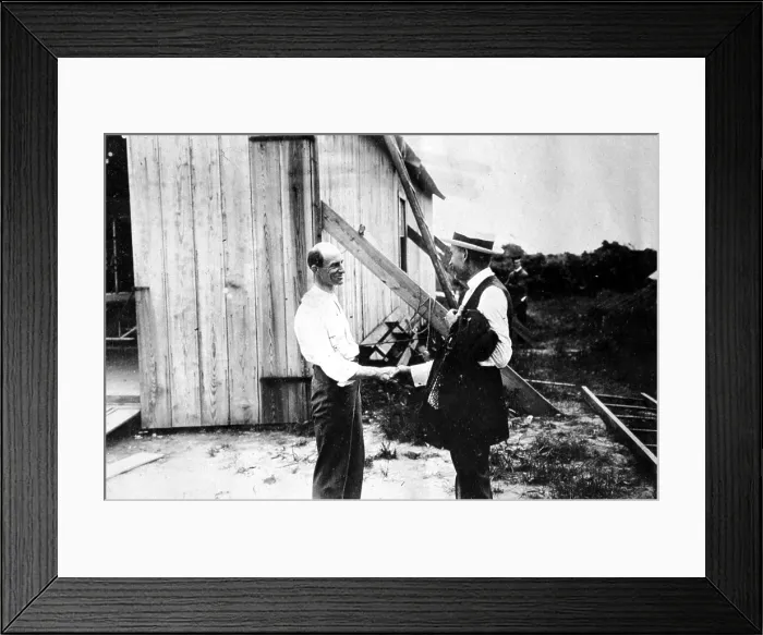 Framed Print : The Wright Brothers: Wilbur (left) and Orville (right), undated photo. Courtesy: CSU Archives  /  Everett Collection