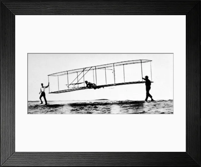 Framed Print : The Wright Brothers: No. 3 glider is launched at Kill Devil Hill, North Carolina. Orville is the pilot. 1902.. Courtesy: CSU Archives / Everett Collection Framed Print : The Wright Brothers: No. 3 glider is launched at Kill Devil Hill, North Carolina. Orville is the pilot. 1902.. Courtesy: CSU Archives / Everett Collection