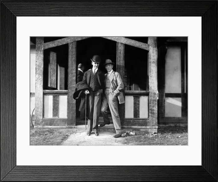 Framed Print : President Elect Woodrow Wilson (right), with his arm around William McCombs, who was instrumental in the winning of the election, 1912, Princeton, New Jersey Framed Print : President Elect Woodrow Wilson (right), with his arm around William McCombs, who was instrumental in the winning of the election, 1912, Princeton, New Jersey