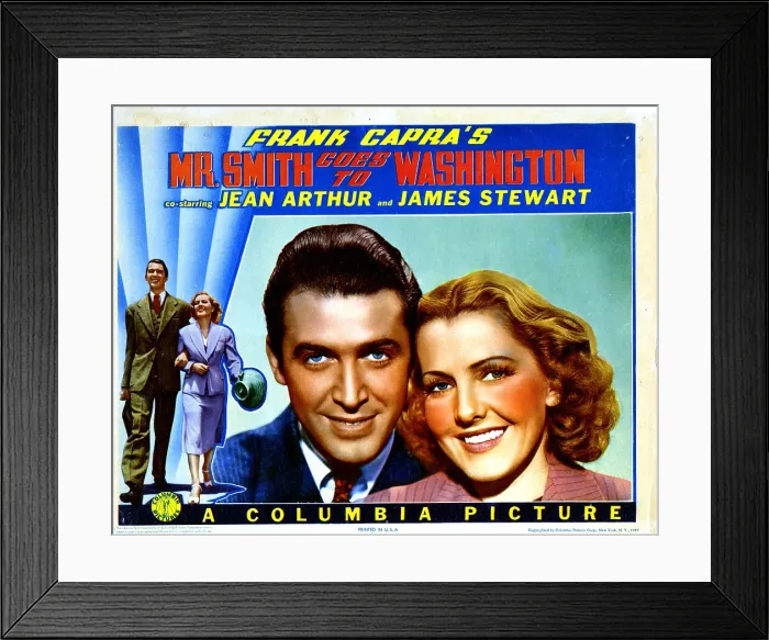 Framed Print : MR. SMITH GOES TO WASHINGTON, from left, James Stewart, Jean Arthur, 1939 Framed Print : MR. SMITH GOES TO WASHINGTON, from left, James Stewart, Jean Arthur, 1939