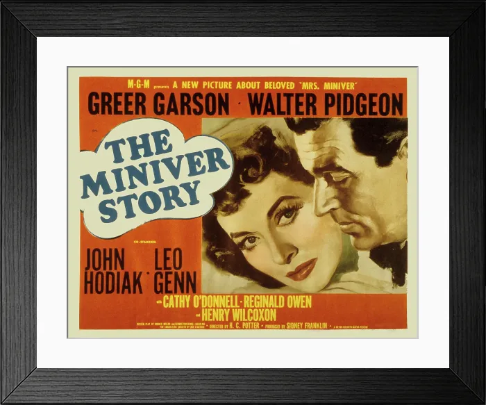 Framed Print : THE MINIVER STORY, Greer Garson, Walter Pidgeon, 1950 Framed Print : THE MINIVER STORY, Greer Garson, Walter Pidgeon, 1950