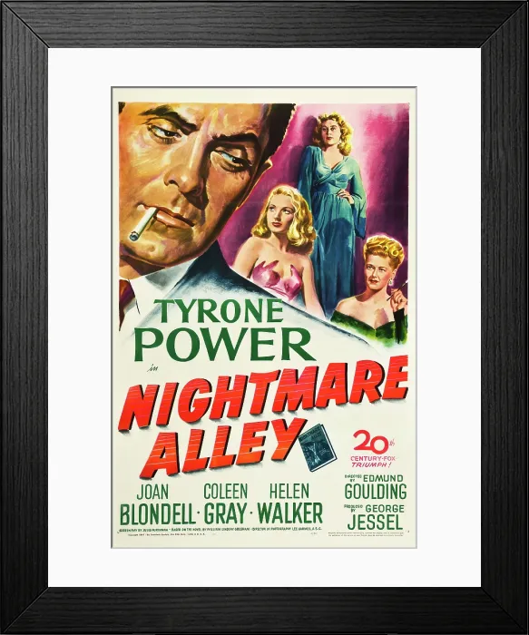 Framed Print : NIGHTMARE ALLEY, from left, Tyrone Power, Joan Blondell, Coleen Gray, Helen Walker, 1947, TM and Copyright 20th Century Fox Film Corp Framed Print : NIGHTMARE ALLEY, from left, Tyrone Power, Joan Blondell, Coleen Gray, Helen Walker, 1947, TM and Copyright 20th Century Fox Film Corp
