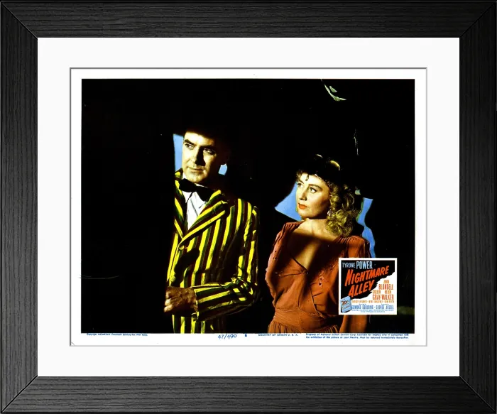 Framed Print : NIGHTMARE ALLEY, Tyrone Power, Joan Blondell, 1947. TM and Copyright 20th Century Fox Film Corp. All rights reserved. Courtesy: Everett Collection Framed Print : NIGHTMARE ALLEY, Tyrone Power, Joan Blondell, 1947. TM and Copyright 20th Century Fox Film Corp. All rights reserved. Courtesy: Everett Collection