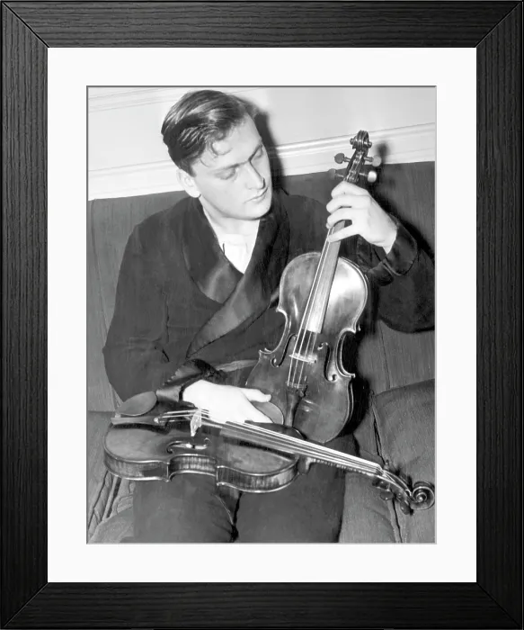 Framed Print : Yehudi Menuhin (1916-1999), American violinist and conductor, circa 1938. Courtesy: CSU Archives / Everett Collection