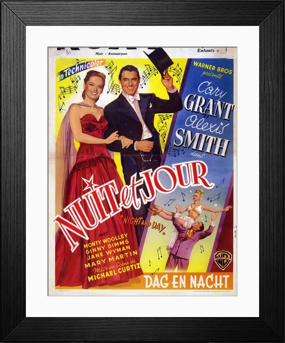 Framed Print : NIGHT AND DAY, Alexis Smith, Cary Grant, 1946
