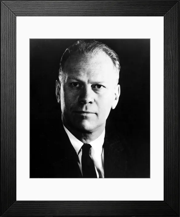 Framed Print : Congressman Gerald R. Ford, circa 1965. Courtesy: CSU Archives / Everett Collection Framed Print : Congressman Gerald R. Ford, circa 1965. Courtesy: CSU Archives / Everett Collection